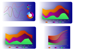 Data Visualzation grafer lavet med adobe illustrato