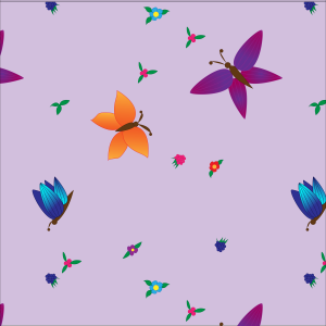 Sømløst mønster af sommerfugle